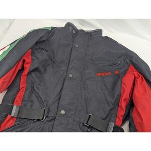 Ducati Riding Jacket Dainese Dry Line Waterproof Armor Mens 48 Black Red Safety